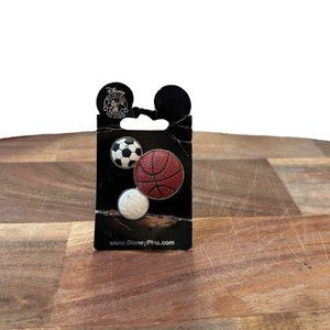 Disney Pin Mickey Icon Trading Basketball Soccer Football Pin Sports Authentic